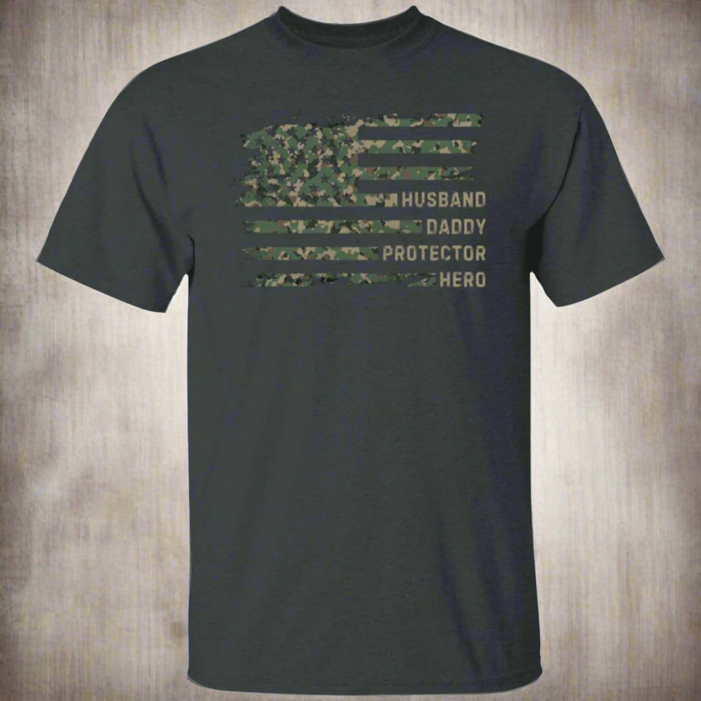 Husband Daddy Protector Hero T-Shirt