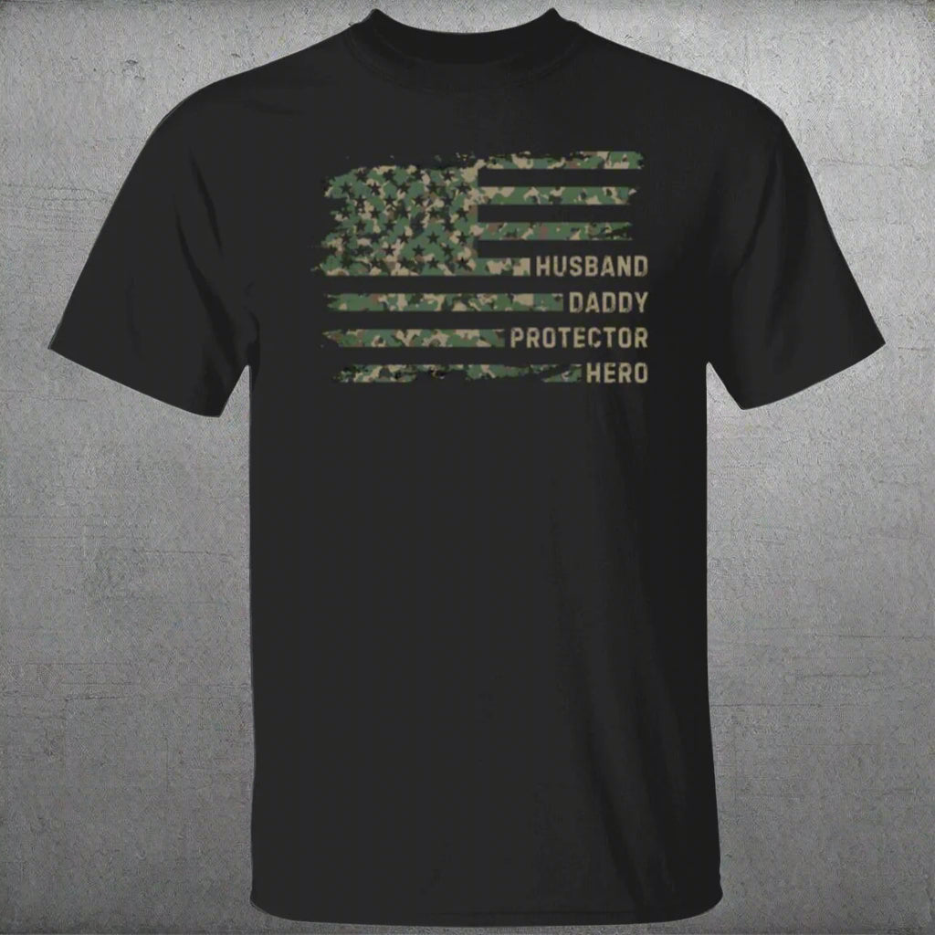 Husband Daddy Protector Hero T-Shirt