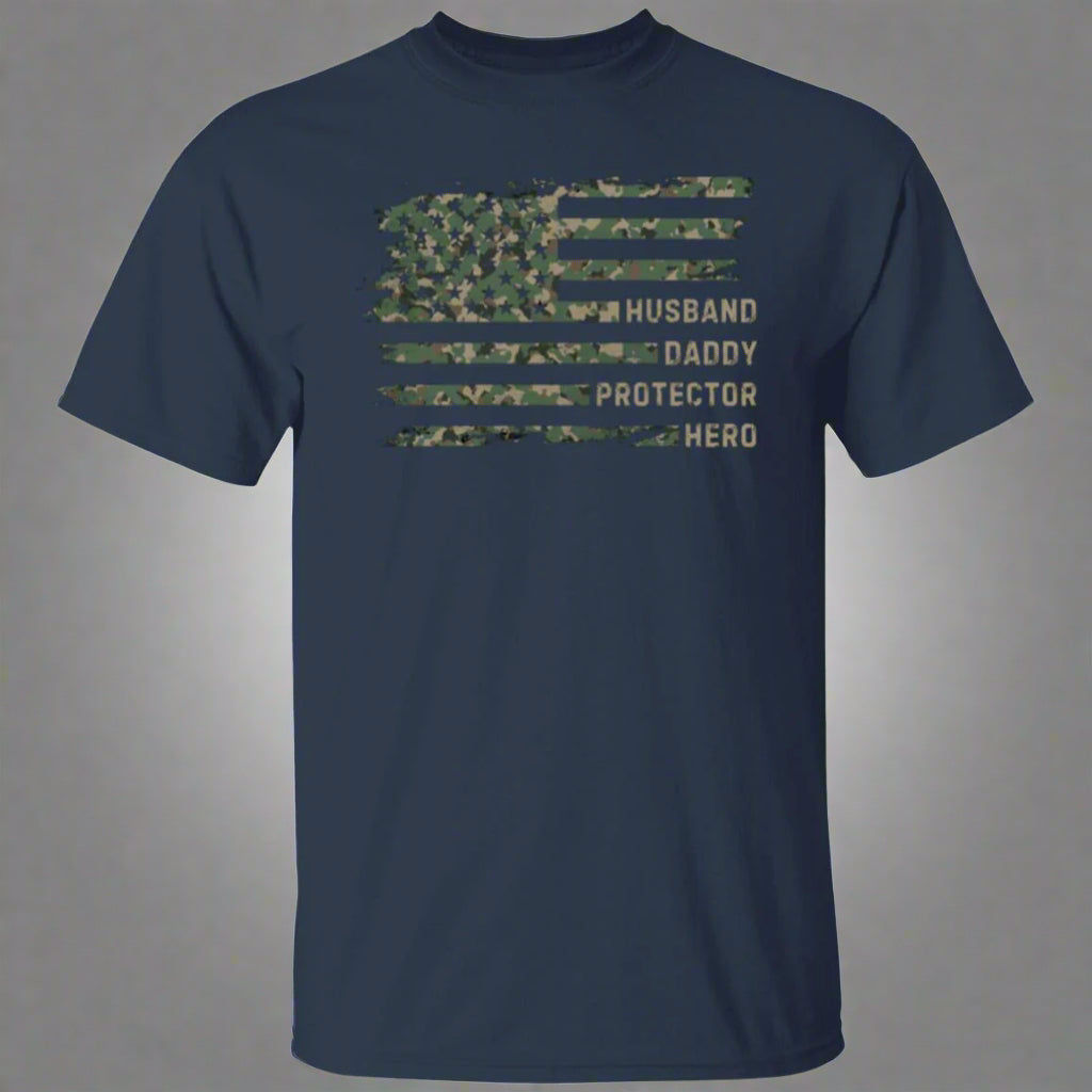 Husband Daddy Protector Hero T-Shirt