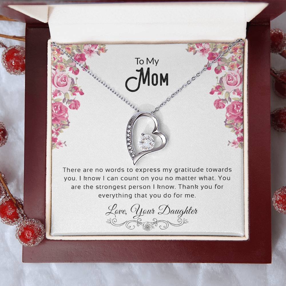 To My Mom | Thank You For Everything | Forever Love Necklace