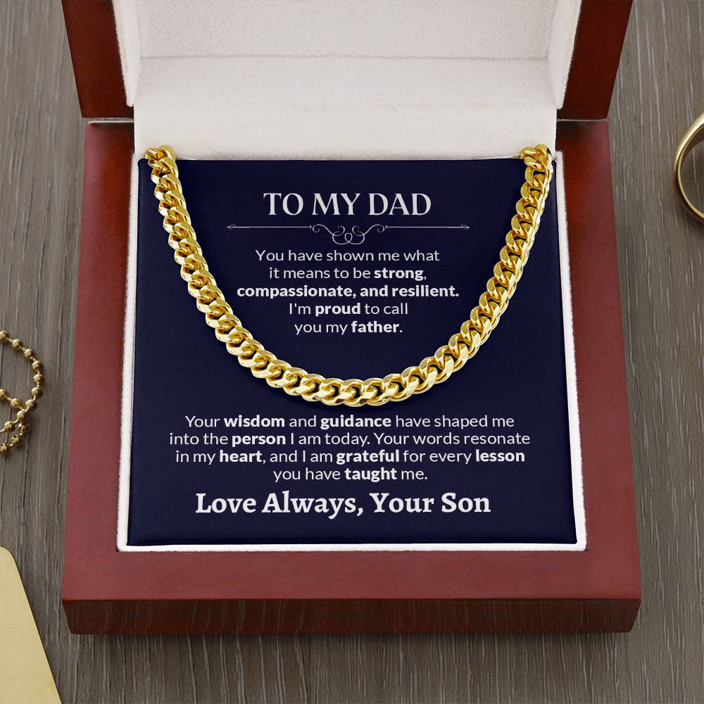 To My Dad | Cuban Link Chain