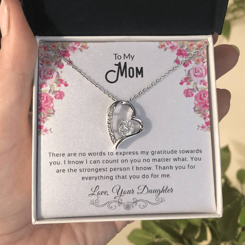 To My Mom | Thank You For Everything | Forever Love Necklace