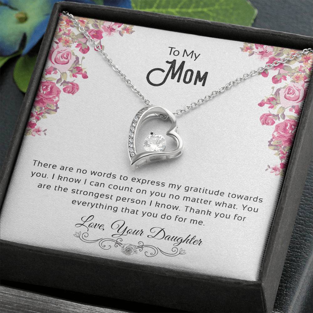 To My Mom | Thank You For Everything | Forever Love Necklace
