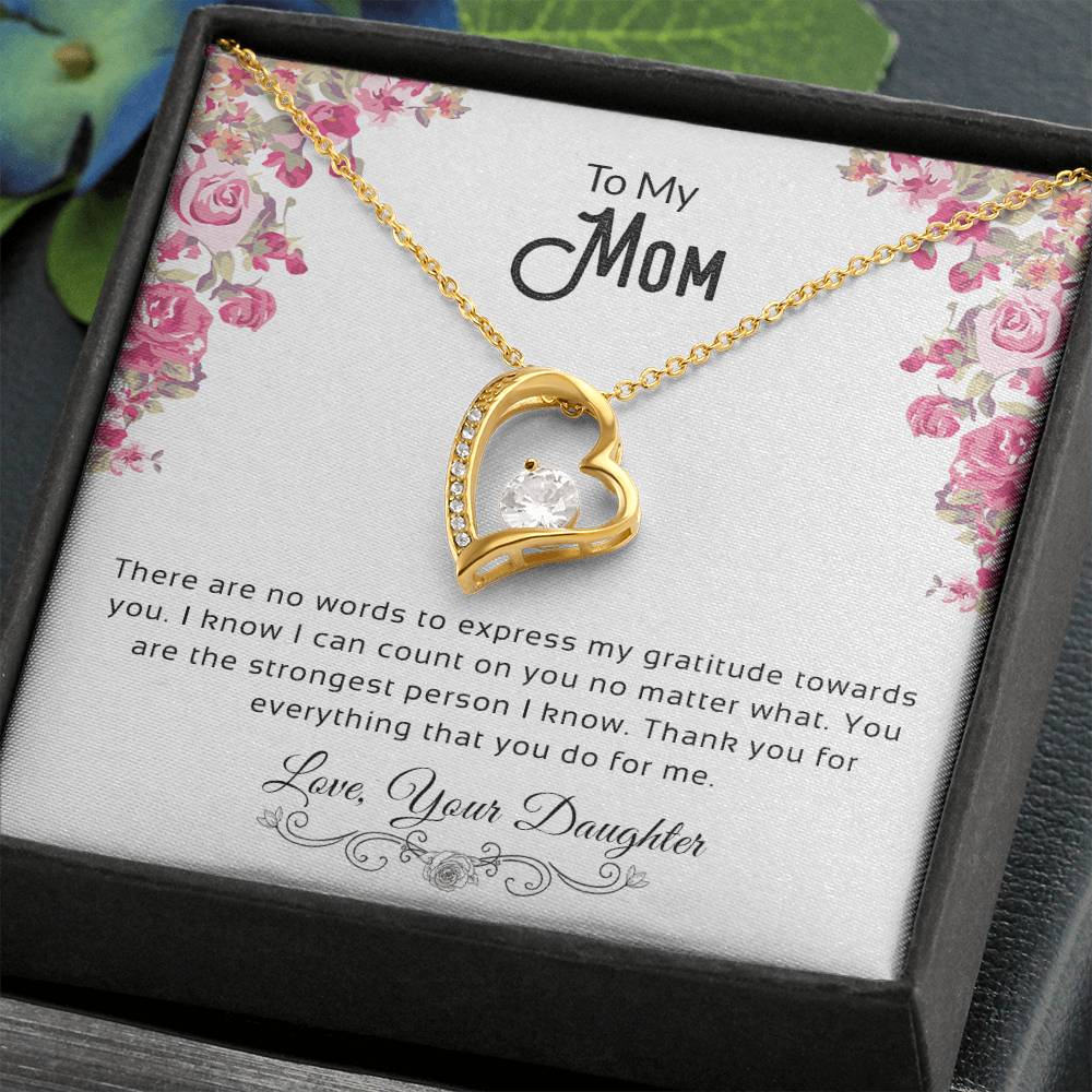 To My Mom | Thank You For Everything | Forever Love Necklace