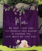 Love You Mom - Plush Fleece Blanket