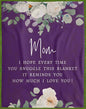 Love You Mom - Plush Fleece Blanket