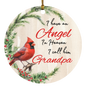 Grandpa Angel Circle Ornament