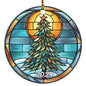 2024 Faux Stained Glass Tree Acrylic Ornaments