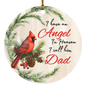 Dad Angel Circle Ornament
