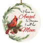 Mom Angel Circle Ornament