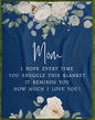 Love You Mom - Plush Fleece Blanket
