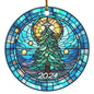 2024 Faux Stained Glass Tree Acrylic Ornaments